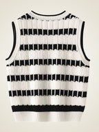 Astra - Striped Cashmere Vest