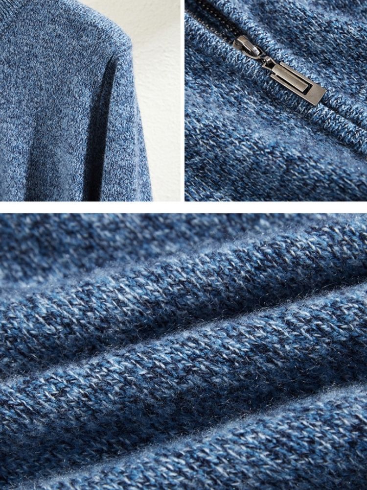 Emery - Half Zip Cashmere Sweater