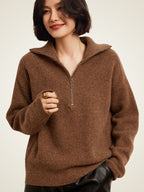 Reina - Half-Zip Cashmere Sweater
