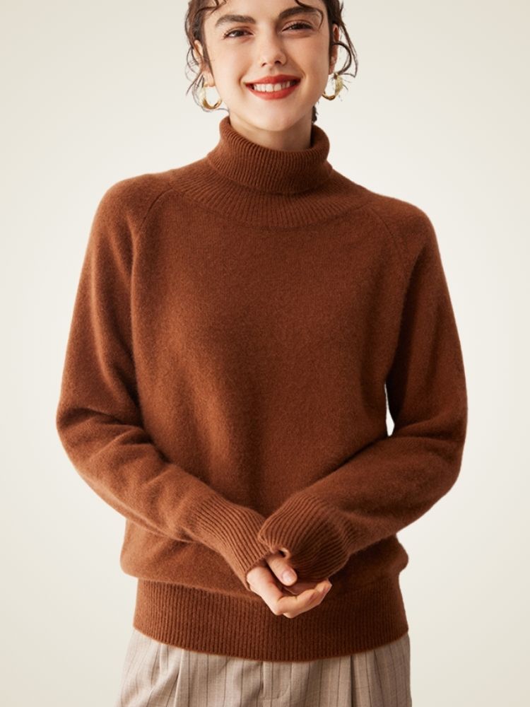 Perla -  High Turtleneck Cashmere Sweater