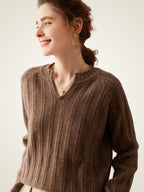 Arelia - Ribbed Cashmere Sweater