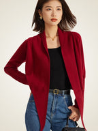 Abilene - Tie-Waist Cashmere Wrap Cardigan