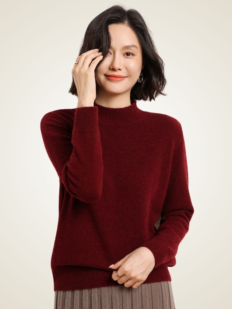 Odalisse - Mock Neck Cashmere Sweater