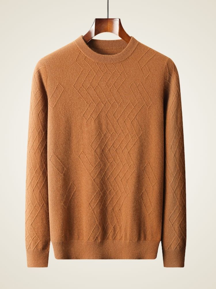 Jett - Geometric Cashmere Sweater XS042