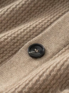 Andy - Textured Shawl Collar Cashmere Cardigan