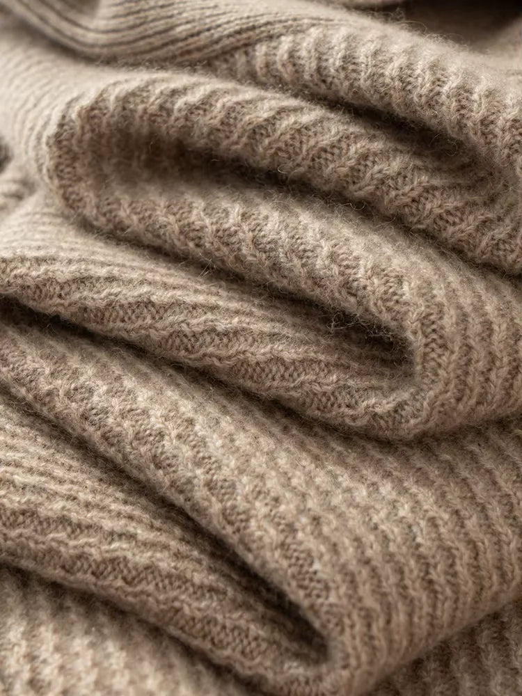 Andy - Textured Shawl Collar Cashmere Cardigan