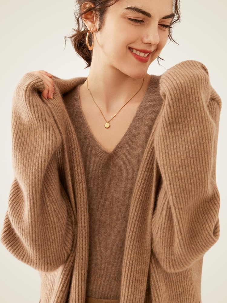 Alura - Long Cashmere Cardigan