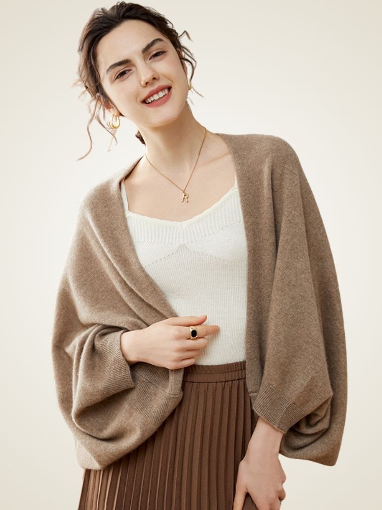Alara - Cashmere Shawl Cardigan