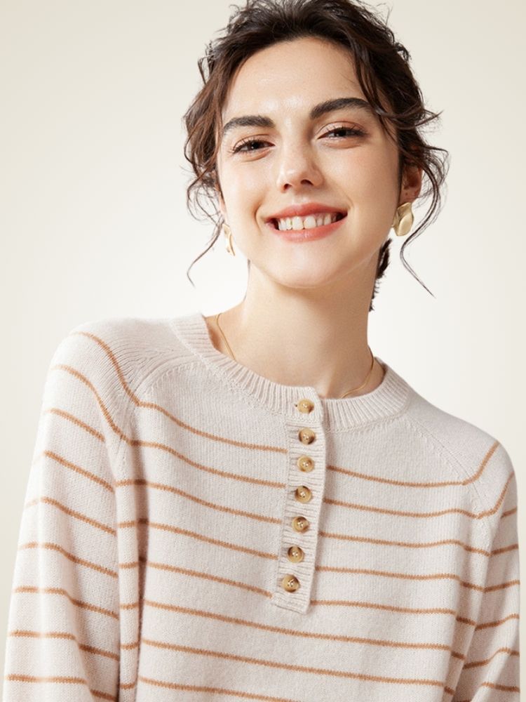Saelis - Striped Cashmere Sweater