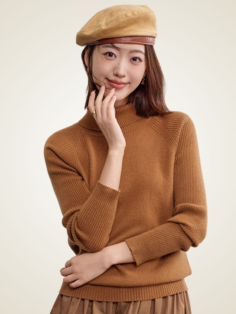 Keeley - Ribbed Cashmere Turtleneck