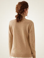 Astrid - Chevron Cashmere Turtleneck