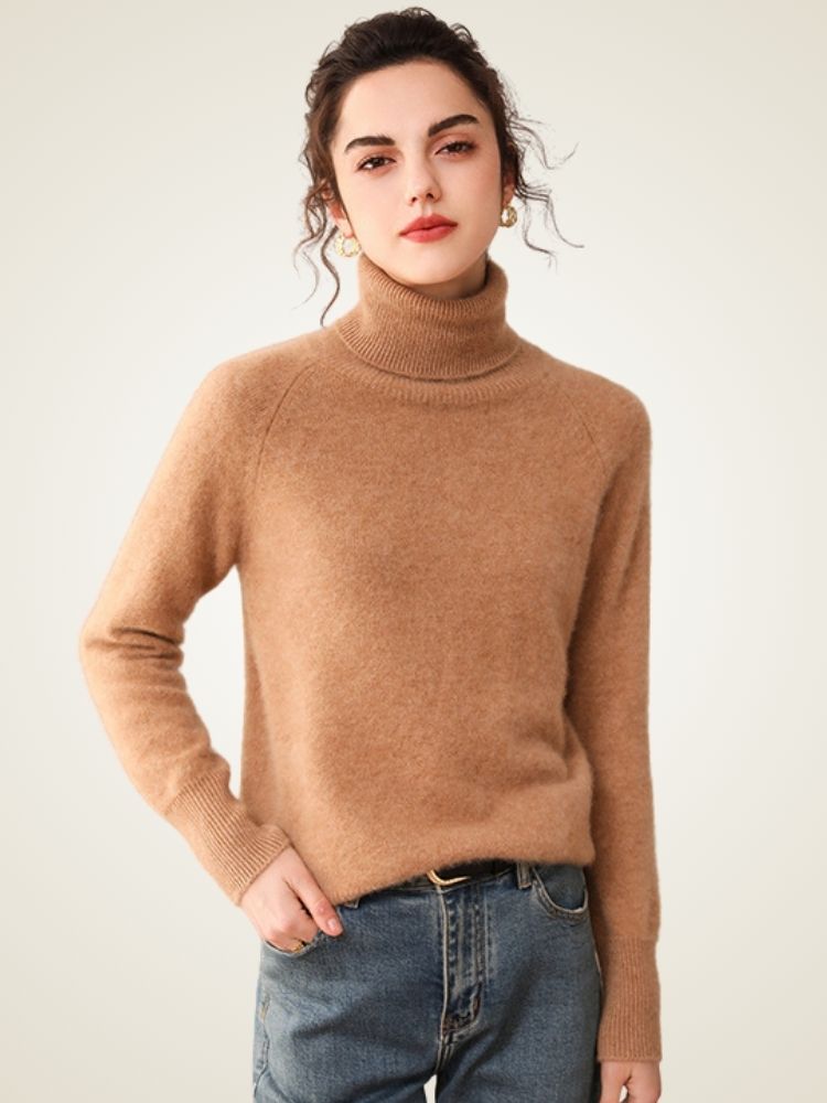 Perla -  High Turtleneck Cashmere Sweater