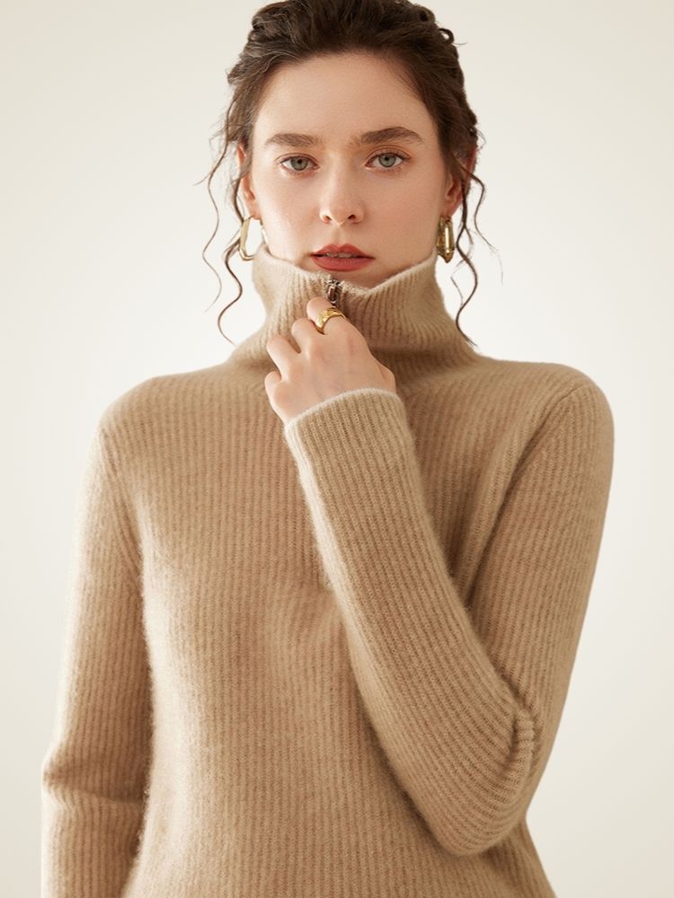 Opal - Half-Zip Cashmere Sweater