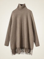 Lila - Cashmere Fringe Sweater Dress