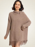 Lila - Cashmere Fringe Sweater Dress