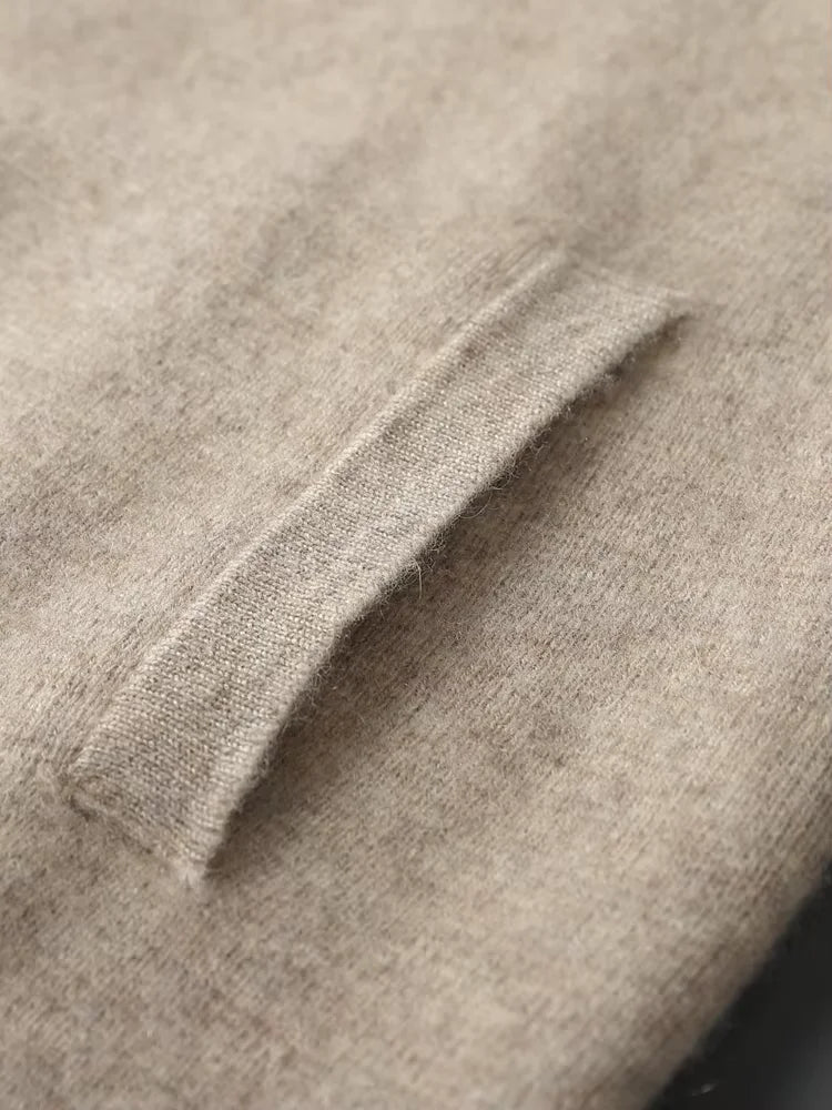 Cooper - Bomber Collar Cashmere Cardigan