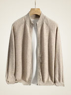 Caleb - Zip Up Cashmere Cardigan