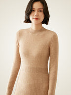 Tallis - Ribbed Cashmere Midi Dress