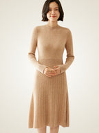Tallis - Ribbed Cashmere Midi Dress