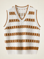 Astra - Striped Cashmere Vest