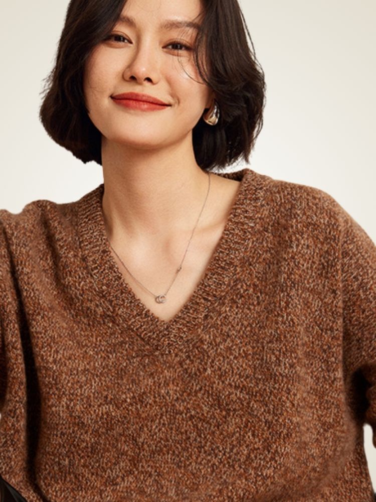 Yloria - Marled Tones Cashmere Sweater