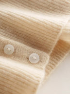 Brooke - Lace Collar Cashmere Cardigan