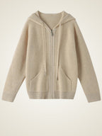 Naralith - Zip Up Cashmere Hoodie