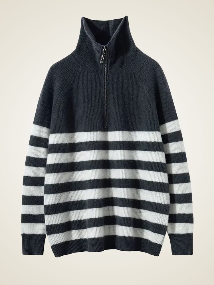 Zoe - Half Zip Cashmere Sweater