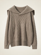 Taelira - Cable-Knit Cashmere Hoodie