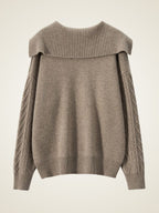 Taelira - Cable-Knit Cashmere Hoodie