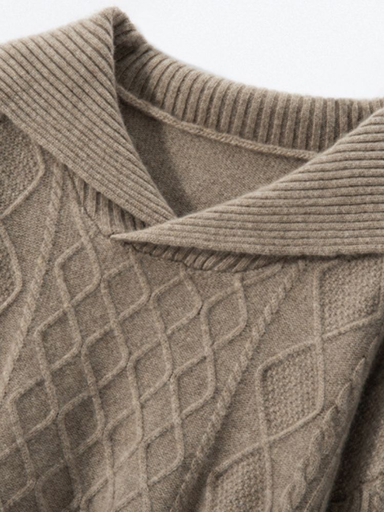 Taelira - Cable-Knit Cashmere Hoodie