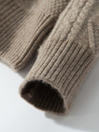 Taelira - Cable-Knit Cashmere Hoodie