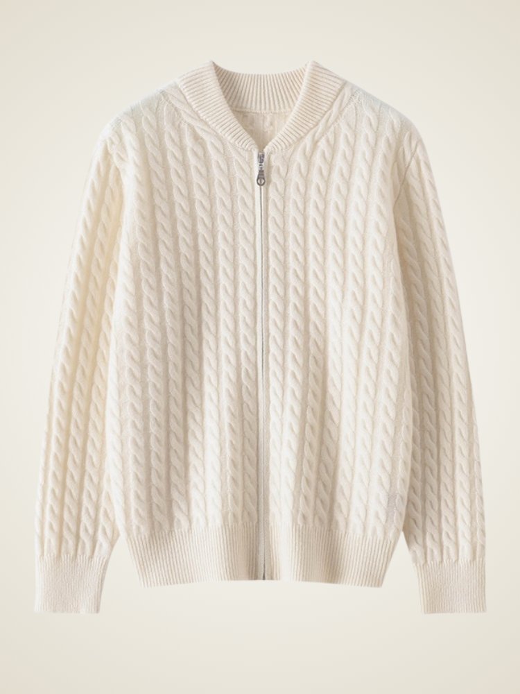 Kaelira - Zip Cashmere Cardigan
