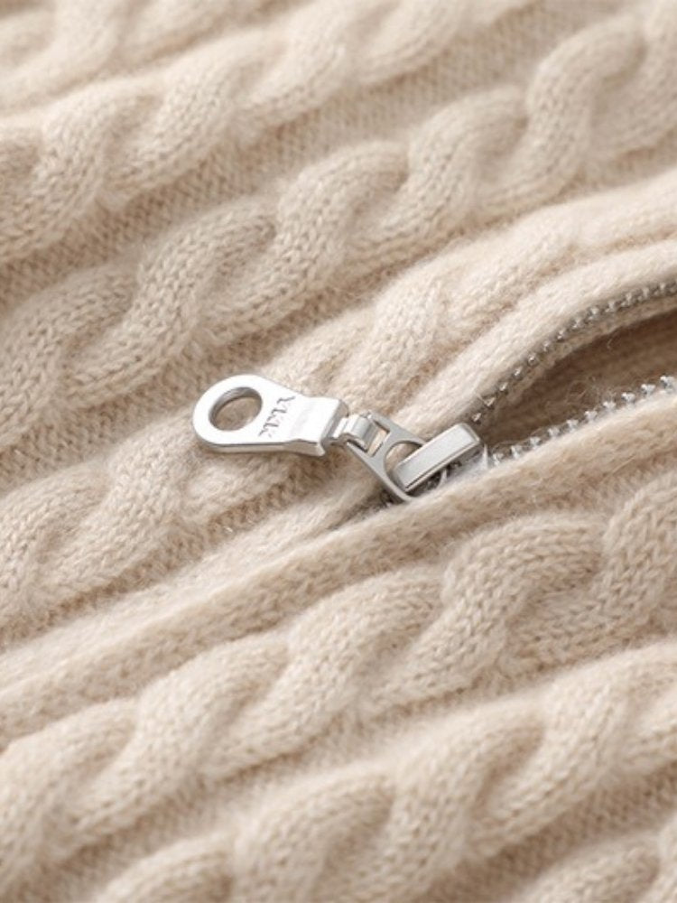 Kaelira - Zip Cashmere Cardigan