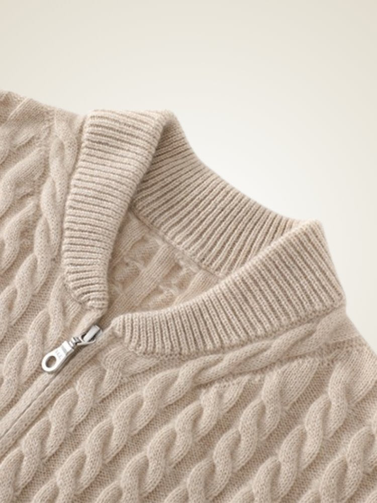 Kaelira - Zip Cashmere Cardigan