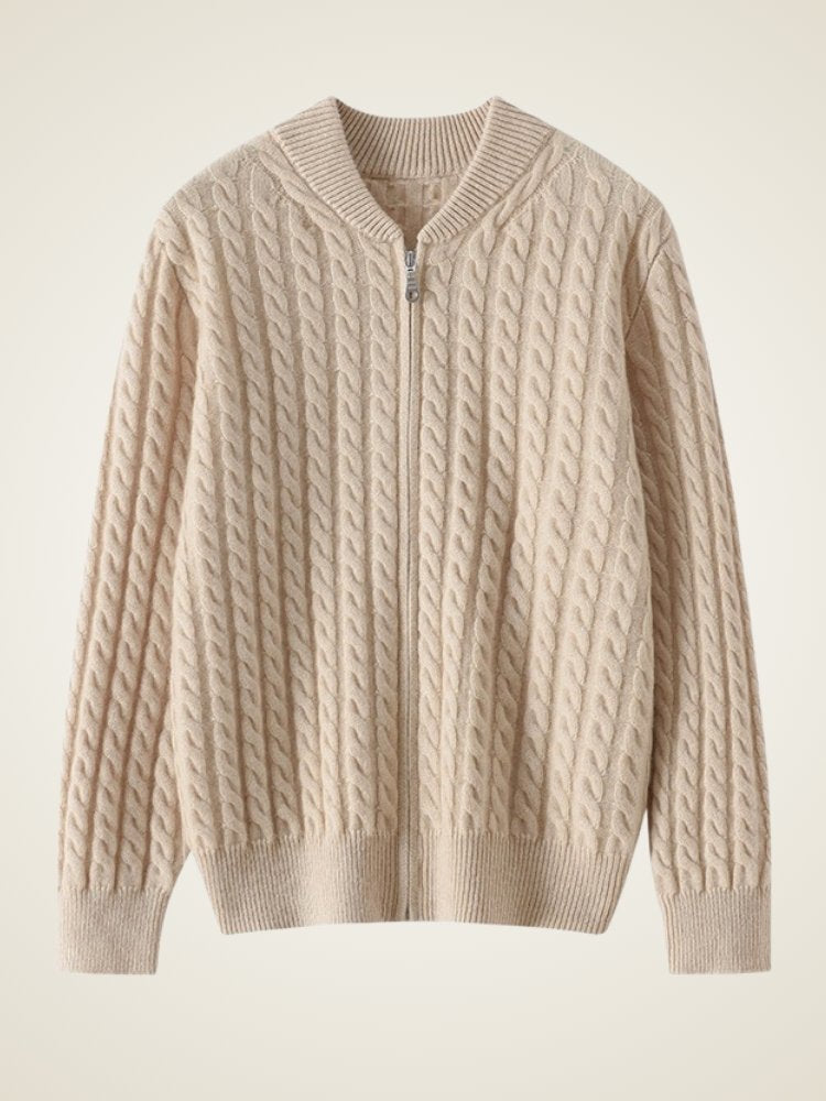 Kaelira - Zip Cashmere Cardigan