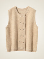 Kelyndra -  Textured Cashmere Vest