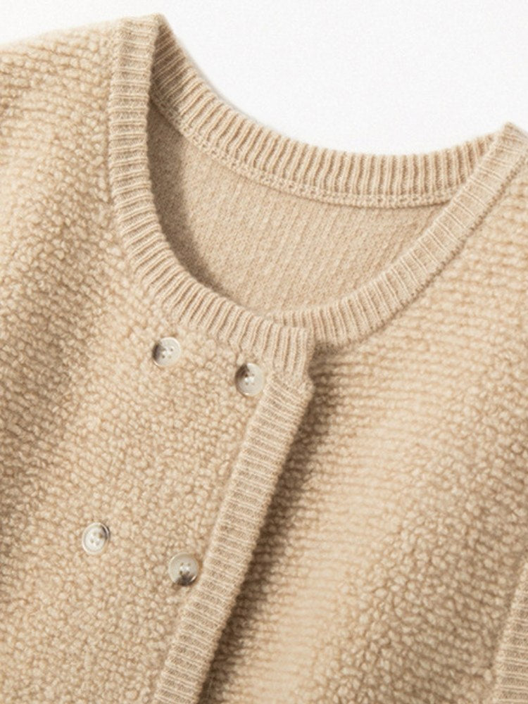 Kelyndra -  Textured Cashmere Vest