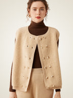 Kelyndra -  Textured Cashmere Vest