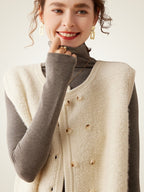 Kelyndra -  Textured Cashmere Vest