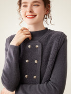 Kelyndra -  Textured Cashmere Vest