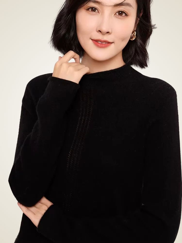 Alice - Mock Neck Cashmere Sweater