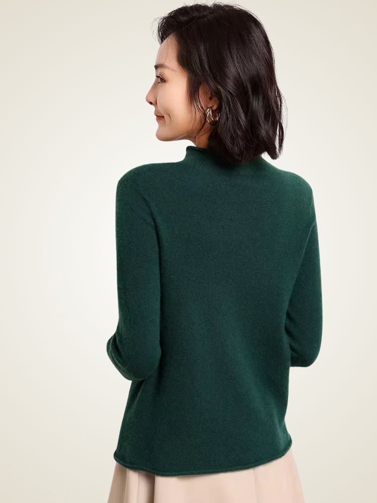 Alice - Mock Neck Cashmere Sweater