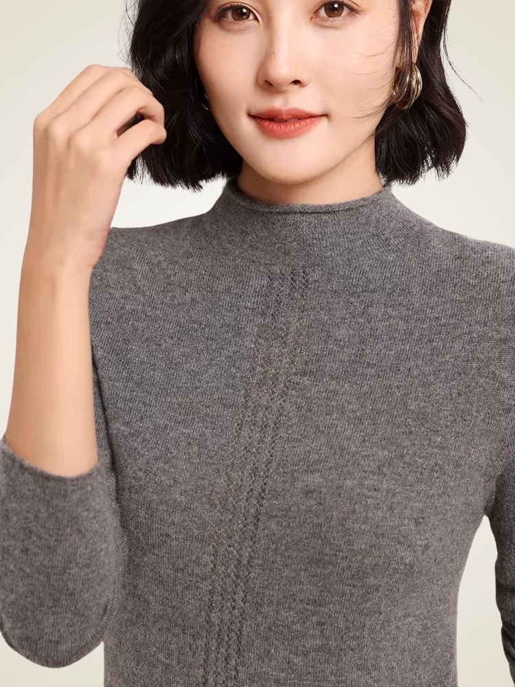 Alice - Mock Neck Cashmere Sweater