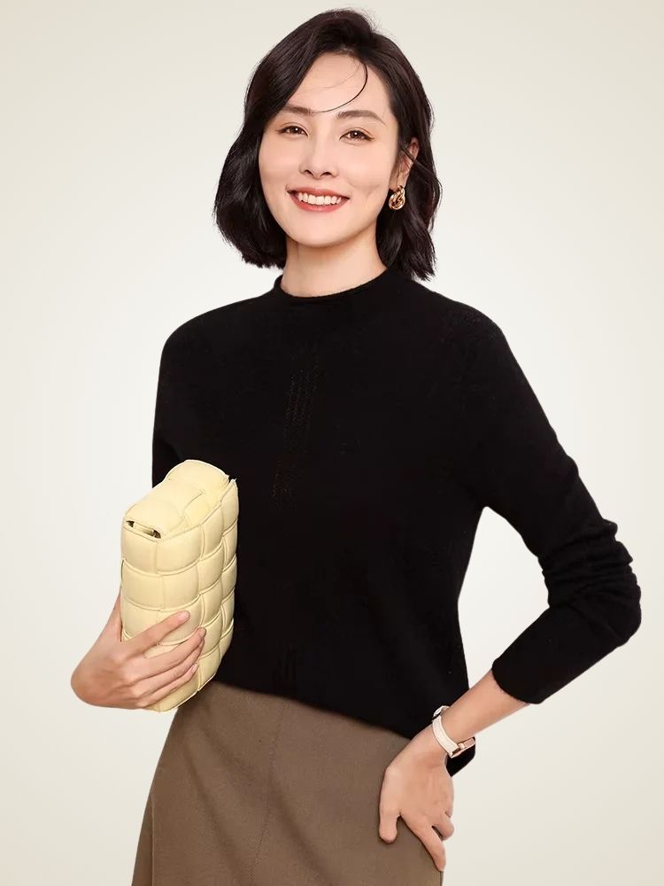 Alice - Mock Neck Cashmere Sweater