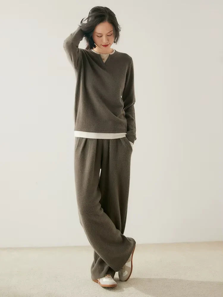 Amber - Crewneck Cashmere Sweater