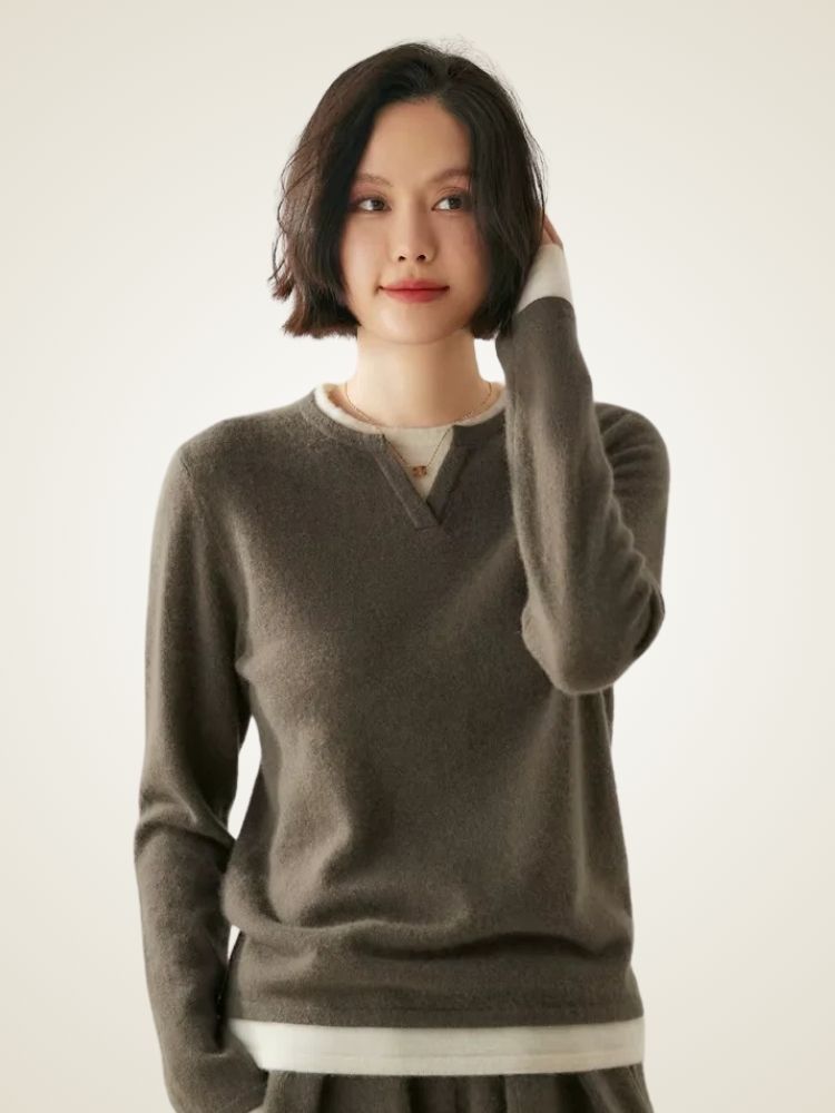 Amber - Crewneck Cashmere Sweater
