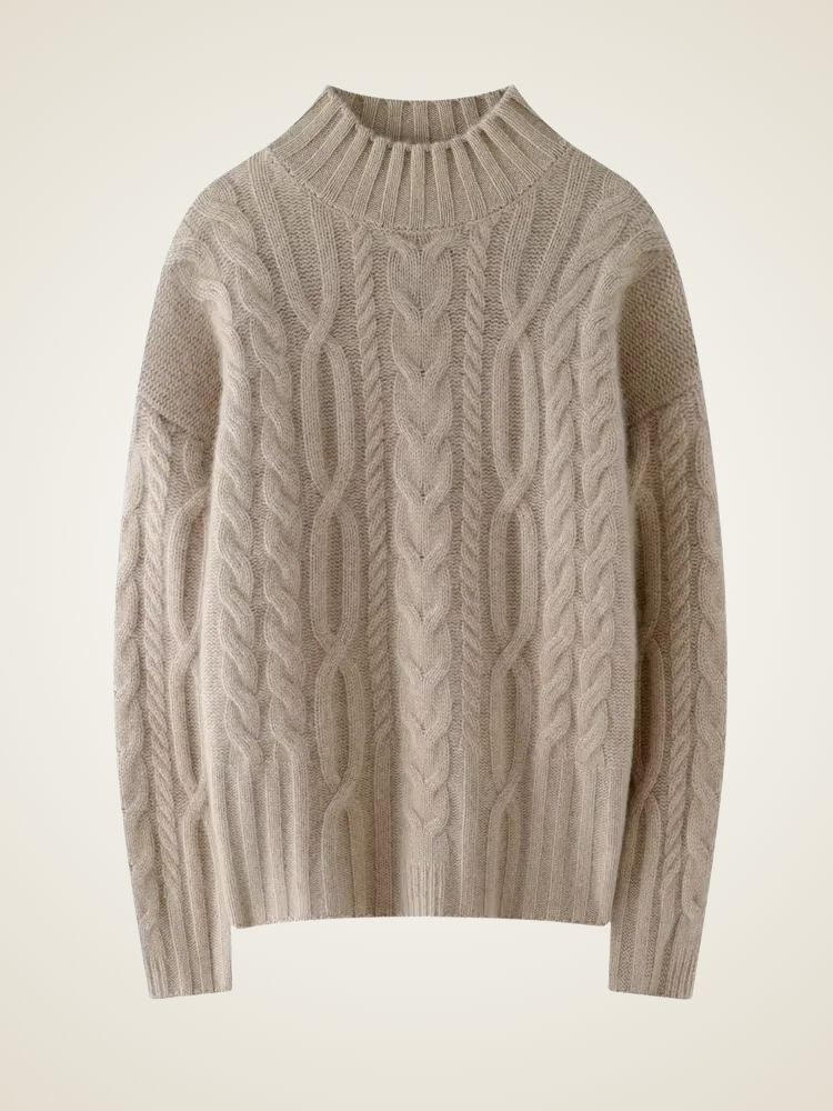 Harper - Mock Neck Cashmere Sweater