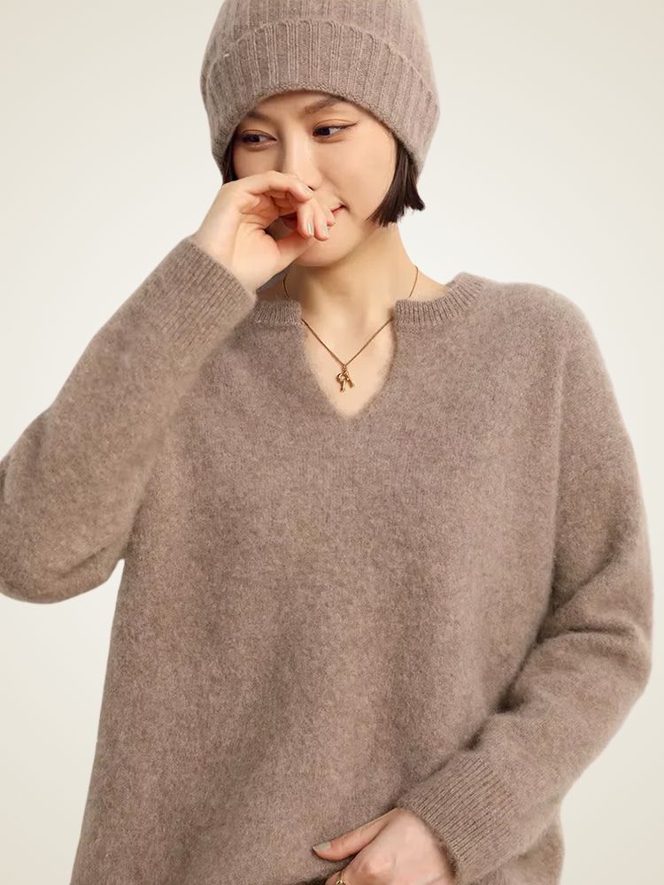 Heidi - V-Neck Cashmere Sweater
