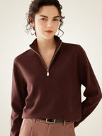 Emma - Half Zip Cashmere Sweater